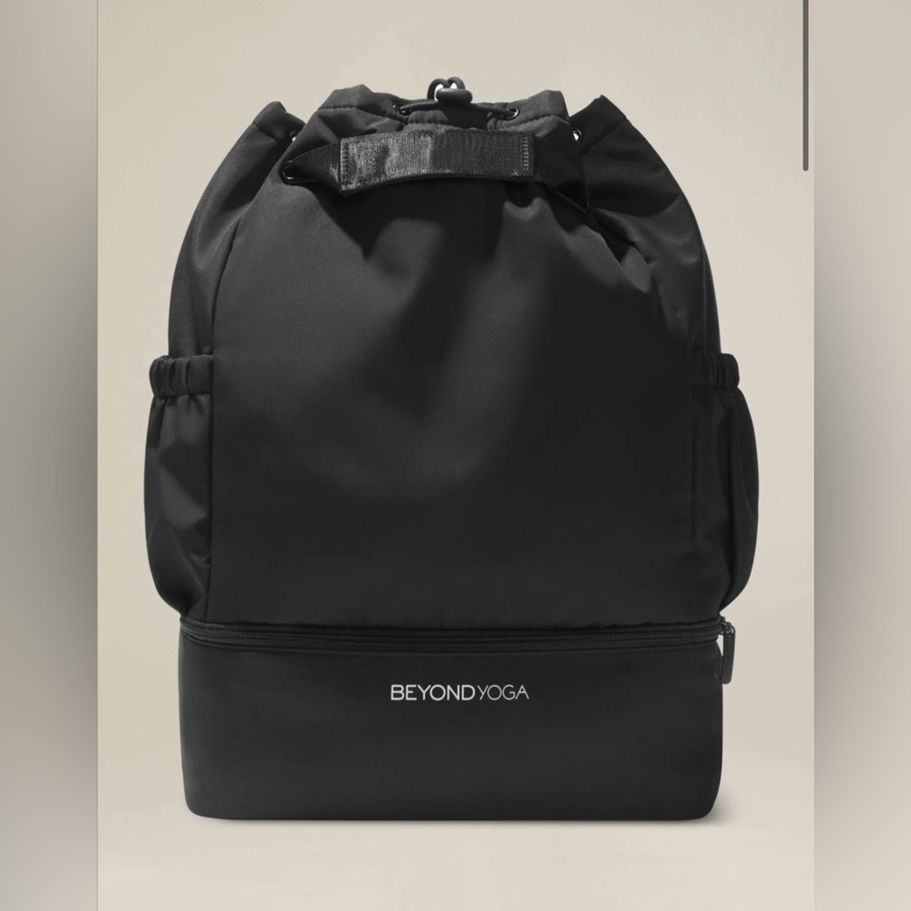 Beyond Yoga Black Convertible Backpack Bag NWT
